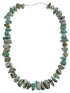 Genuine Sterling Silver Southwestern Turquoise Bead Necklace BX120651